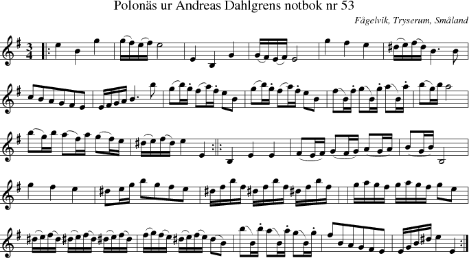 Polon�s ur Andreas Dahlgrens notbok nr 53
