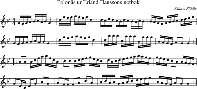 Polons ur Erland Hanssons notbok