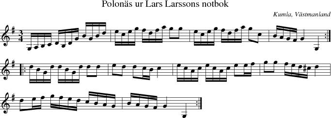 Polons ur Lars Larssons notbok