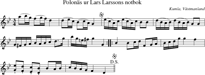 Polons ur Lars Larssons notbok