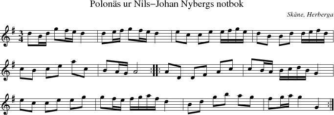 Polons ur Nils-Johan Nybergs notbok