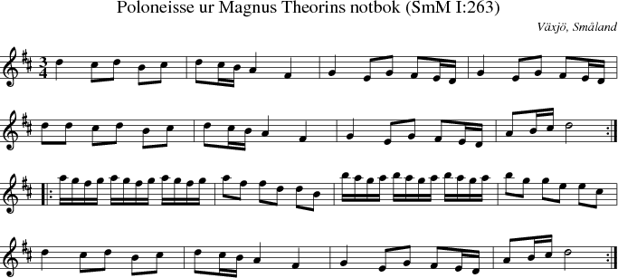 Poloneisse ur Magnus Theorins notbok (SmM I:263)