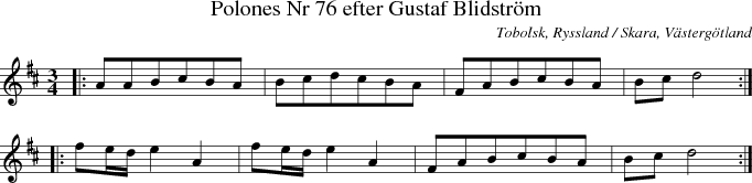 Polones Nr 76 efter Gustaf Blidstr�m