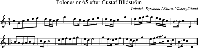 Polones nr 65 efter Gustaf Blidstr�m