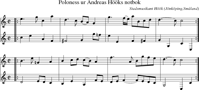 Poloness ur Andreas Hks notbok