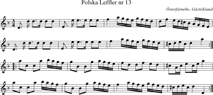 Polska Leffler nr 13 