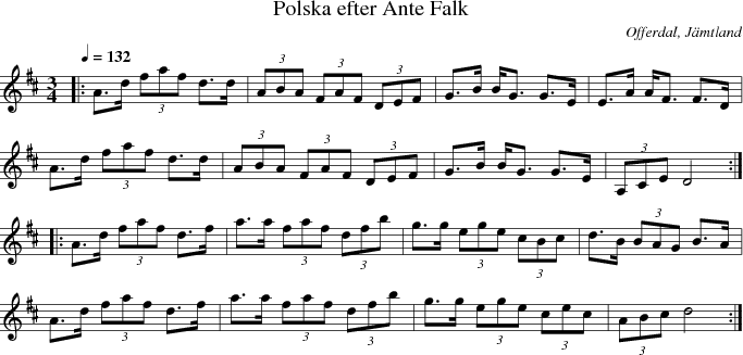 Polska efter Ante Falk