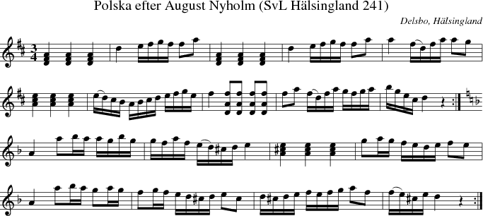Polska efter August Nyholm (SvL H�lsingland 241)