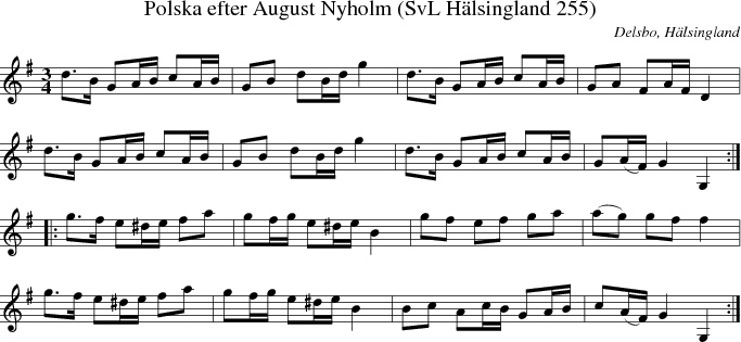 Polska efter August Nyholm (SvL H�lsingland 255)