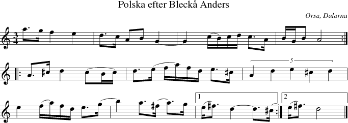 Polska efter Bleck Anders