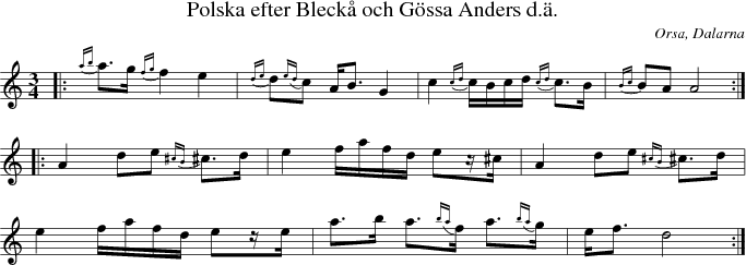 Polska efter Bleck� och G�ssa Anders d.�.