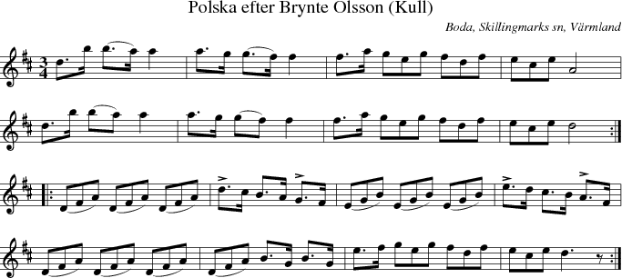 Polska efter Brynte Olsson (Kull)