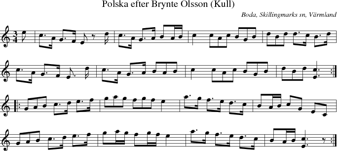 Polska efter Brynte Olsson (Kull)