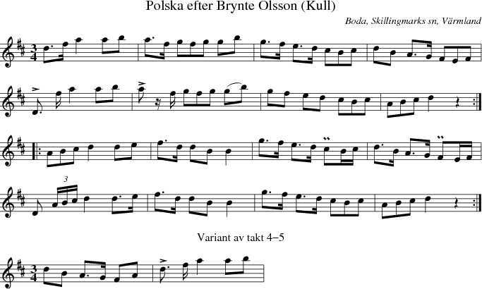 Polska efter Brynte Olsson (Kull)