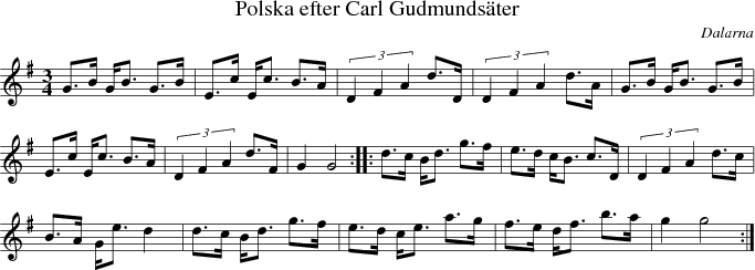 Polska efter Carl Gudmundster