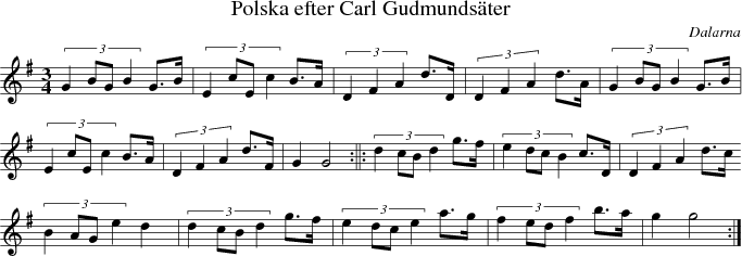 Polska efter Carl Gudmundster