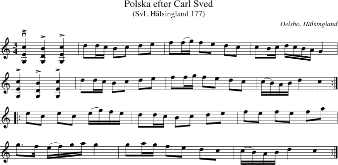 Polska efter Carl Sved