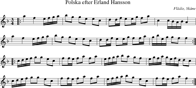 Polska efter Erland Hansson