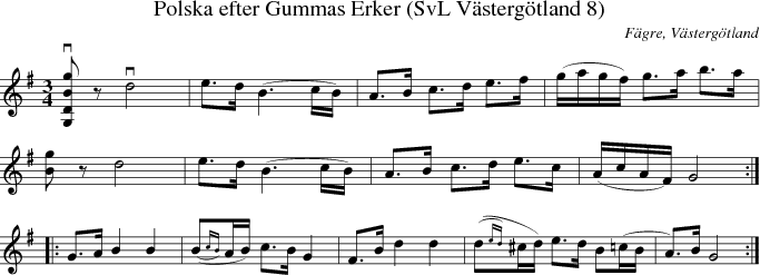 Polska efter Gummas Erker (SvL Vstergtland 8)