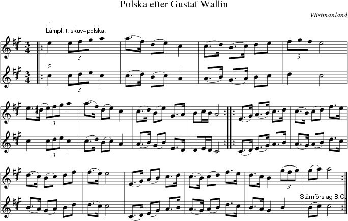 Polska efter Gustaf Wallin