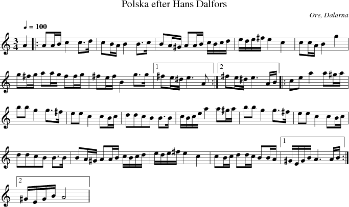 Polska efter Hans Dalfors