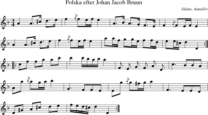 Polska efter Johan Jacob Bruun