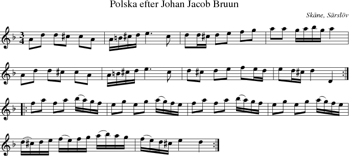Polska efter Johan Jacob Bruun