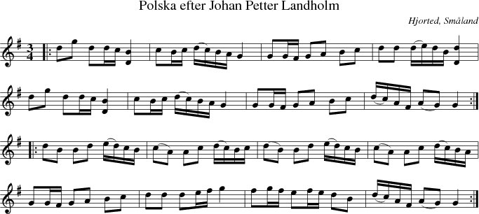 Polska efter Johan Petter Landholm