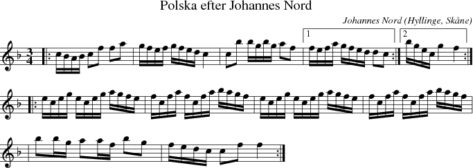 Polska efter Johannes Nord