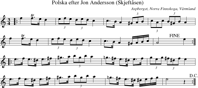 Polska efter Jon Andersson (Skjeftsen)