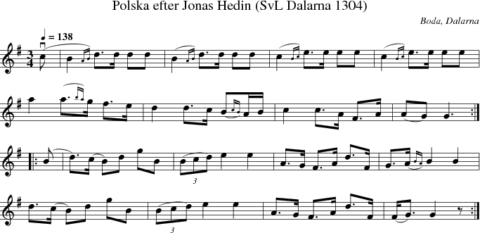 Polska efter Jonas Hedin (SvL Dalarna 1304)