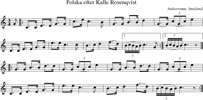 Polska efter Kalle Rosenqvist