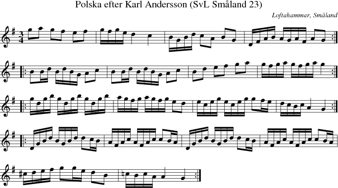 Polska efter Karl Andersson (SvL Sm�land 23)