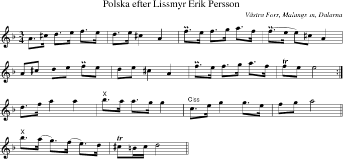 Polska efter Lissmyr Erik Persson