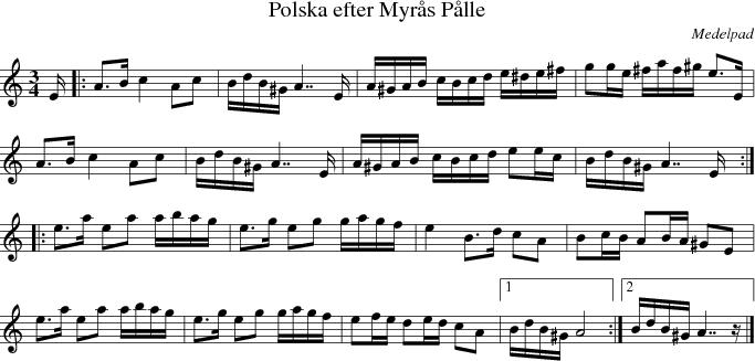 Polska efter Myrs Plle