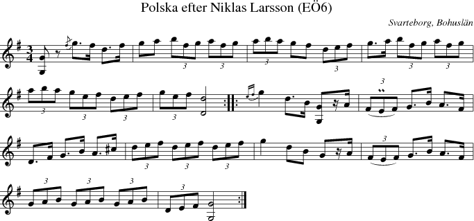 Polska efter Niklas Larsson (E6)