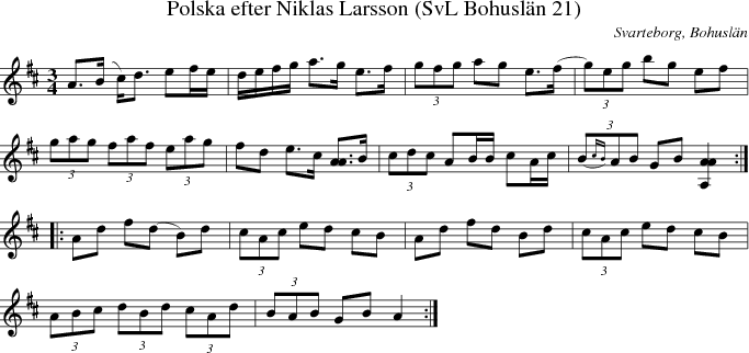 Polska efter Niklas Larsson (SvL Bohusln 21)