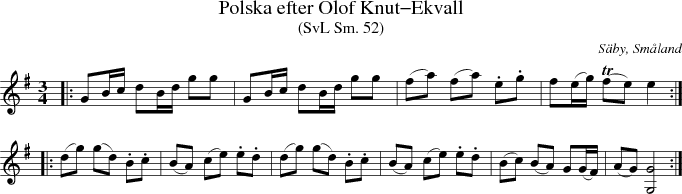 Polska efter Olof Knut-Ekvall
