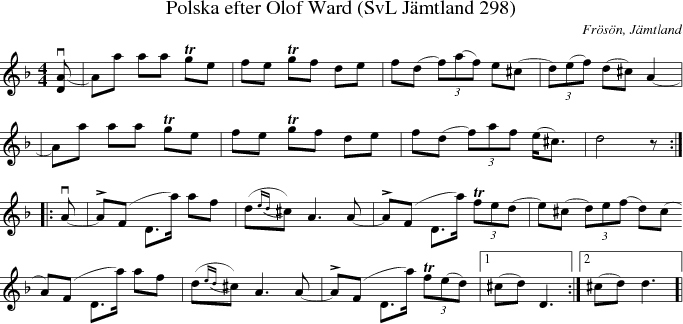 Polska efter Olof Ward (SvL Jmtland 298)