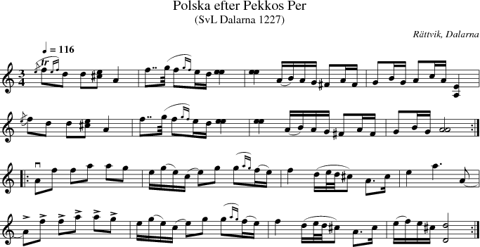 Polska efter Pekkos Per