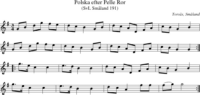 Polska efter Pelle Ror
