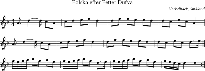 Polska efter Petter Dufva