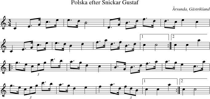 Polska efter Snickar Gustaf