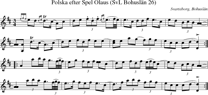 Polska efter Spel Olaus (SvL Bohusln 26)