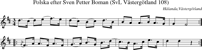 Polska efter Sven Petter Boman (SvL V�sterg�tland 108)