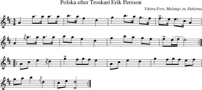Polska efter Troskari Erik Persson