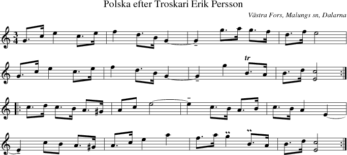 Polska efter Troskari Erik Persson