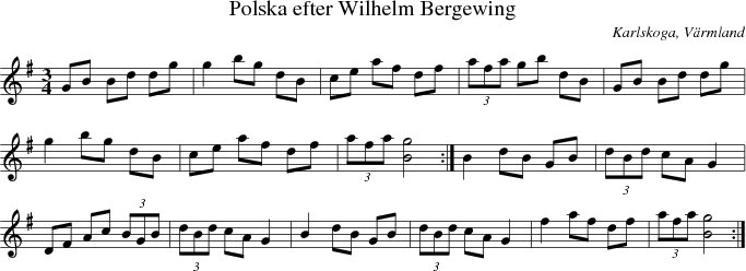 Polska efter Wilhelm Bergewing