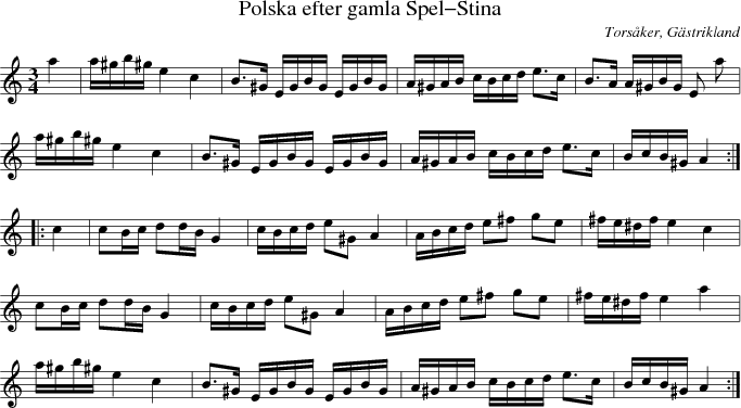 Polska efter gamla Spel-Stina