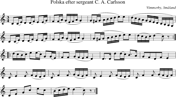 Polska efter sergeant C. A. Carlsson